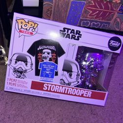 Stormtrooper Funko POP Star Wars Tee L and Funko POP Figure T-Shirt
