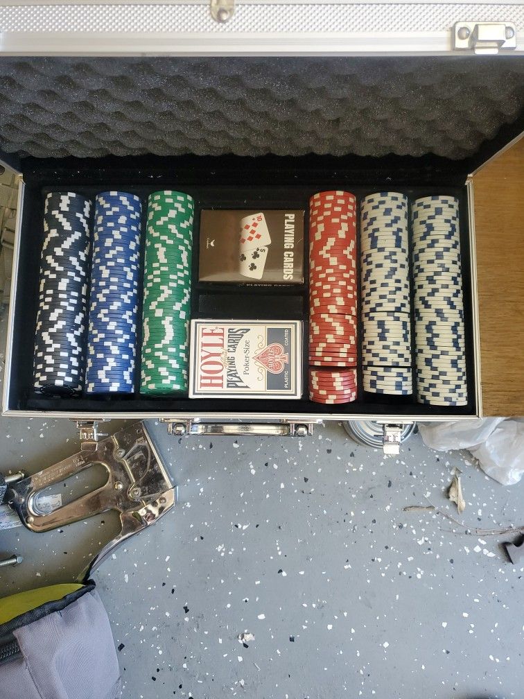 Poker Chips And Cards Set