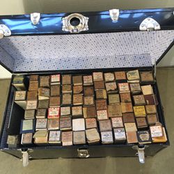 Trunk With 70 Player Piano Rolls 