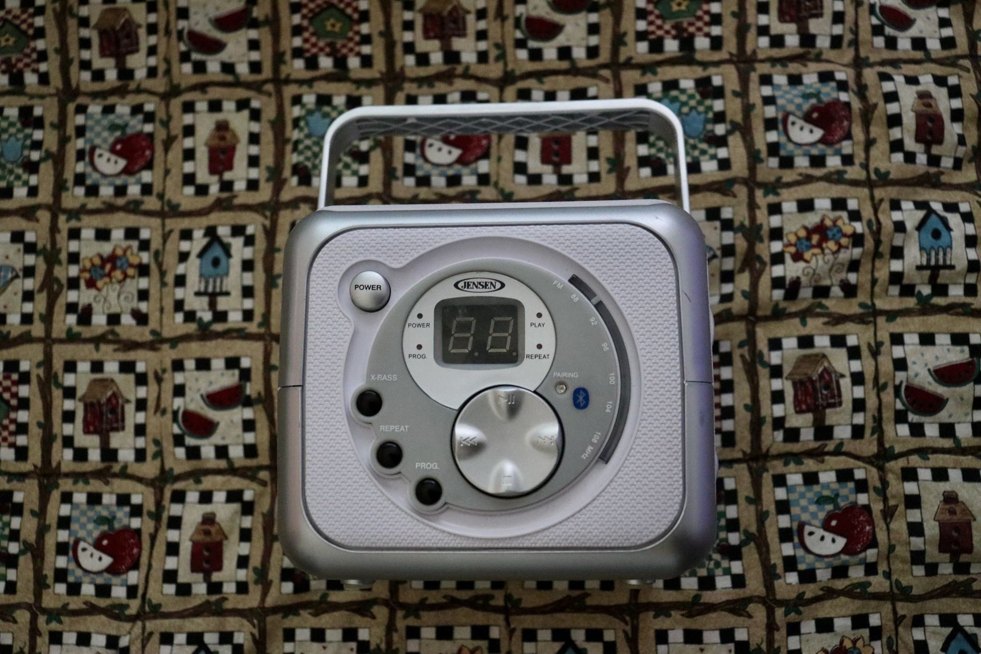 Jensen CD-555 Bluetooth Portable Music System - CD Player & FM Radio