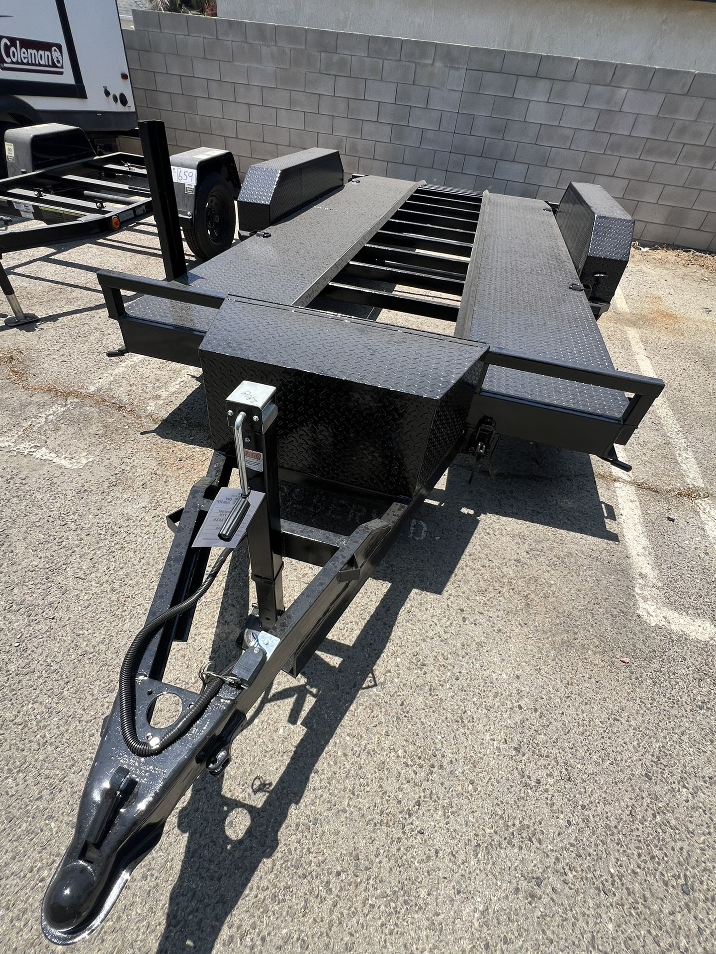 8.5x18 MECHANICAL TILT CAR HAULER TRAILER