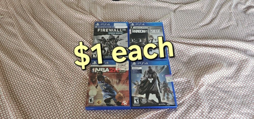 Ps4 Playstation 4 Games $1