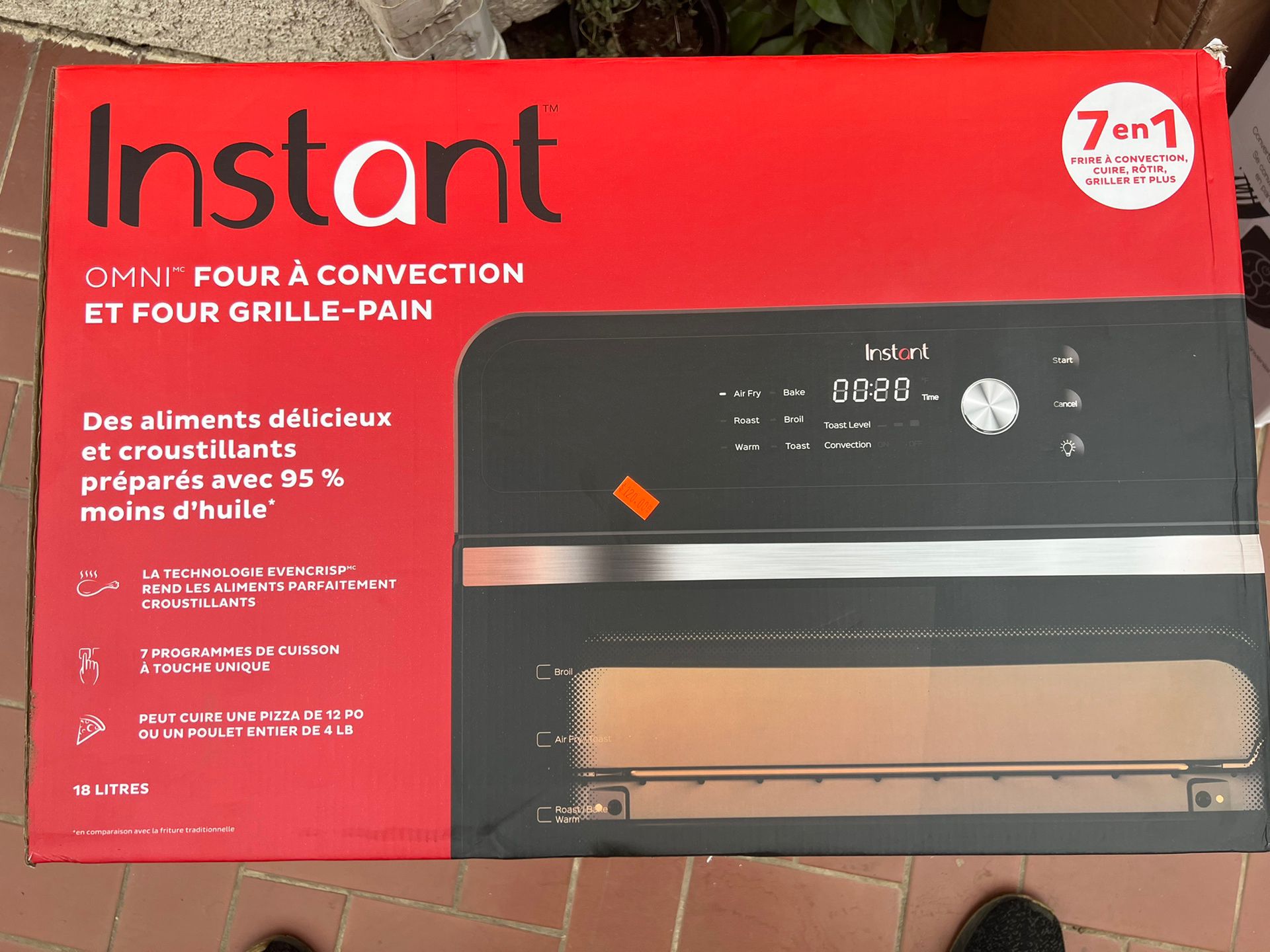 Instant Omni Air Fryer Toaster Oven Combo 19 QT/18L, 