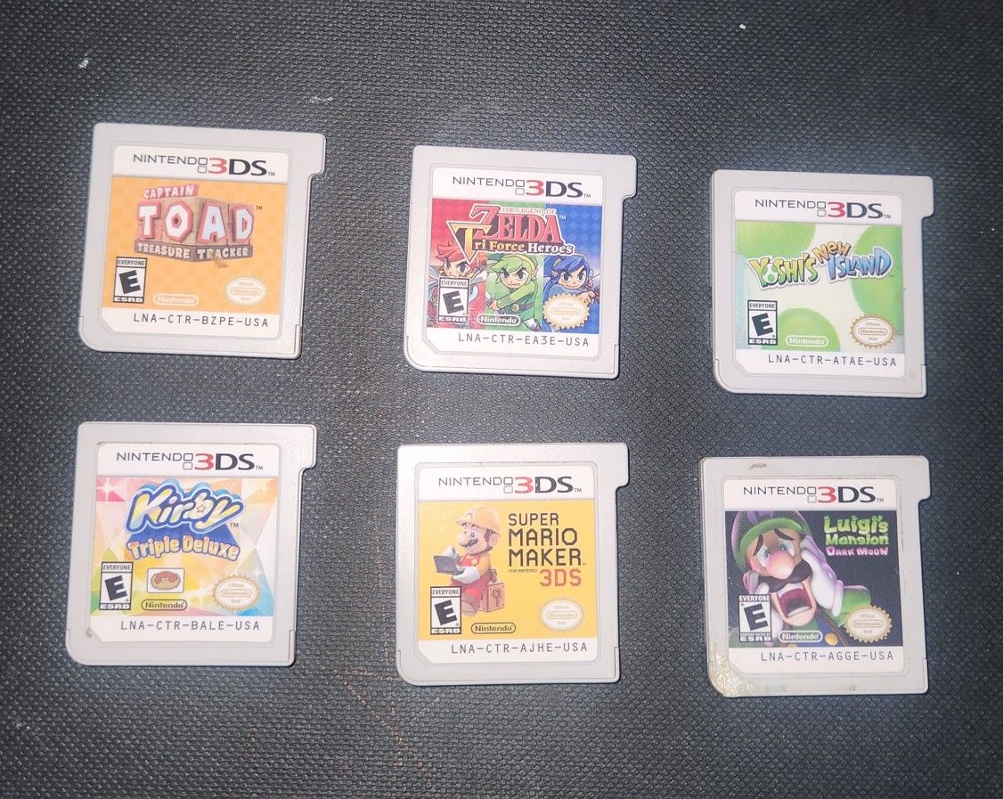 NINTENDO 3DS GAMES, CARTRIGES ONLY,(NO CASE)