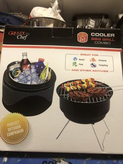 Cooler BBQ grill combo