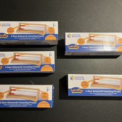 Set Of 5 Learning Resources Rekenrek 2-row  Counting Frames 