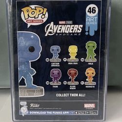 Captain America Artist Series Funko Pop Figure #46 & Hard Protector