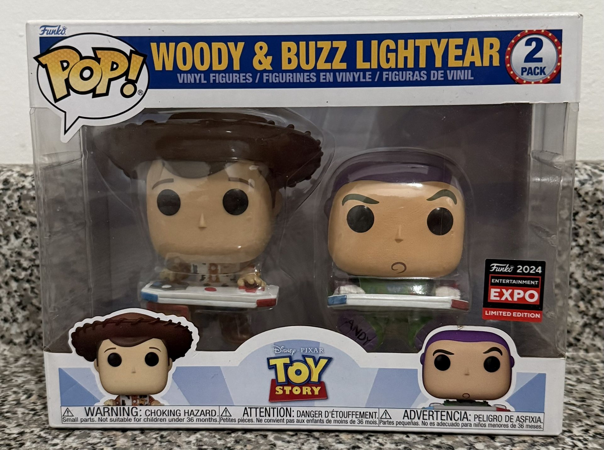 Woody And Buzz 2024 Expo Exclusive Funko Pops $20