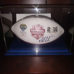 2016 Alabama National Championship Football Signed By Nick Saban