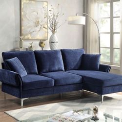 Brand New Navy Reversible Sectional 