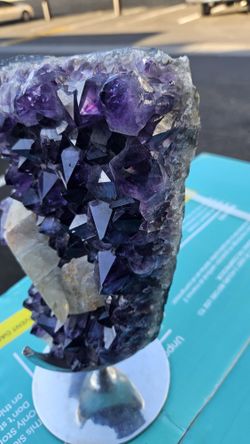 Amethyst And Crystal Geode...Almost 8 Lbs