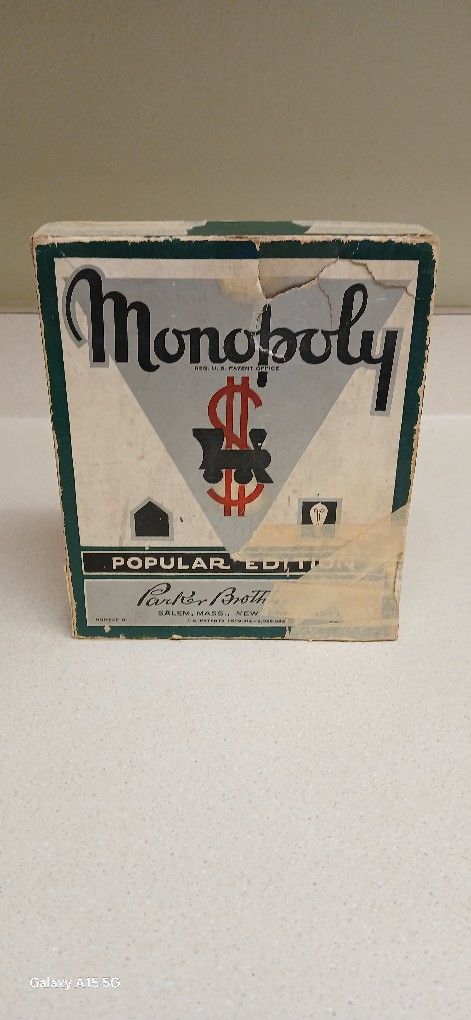 Vintage  Monopoly Game  1940's / 1950's  