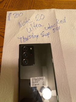 Samsung note 20 ultra