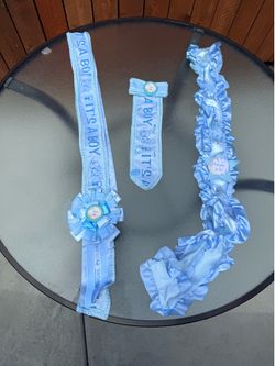 Handmade/custom baby shower sashes $18