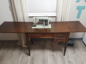 Sears kennmore antique sewing machine table