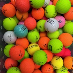 colored golf balls