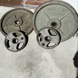 2 45lb plates plus 2 tens