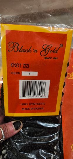 Black'n Gold Knot Zizi Synthetic Hair Color 1