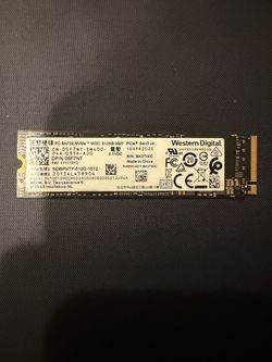 Western Digital 512Gb NVME Gen3 SSD