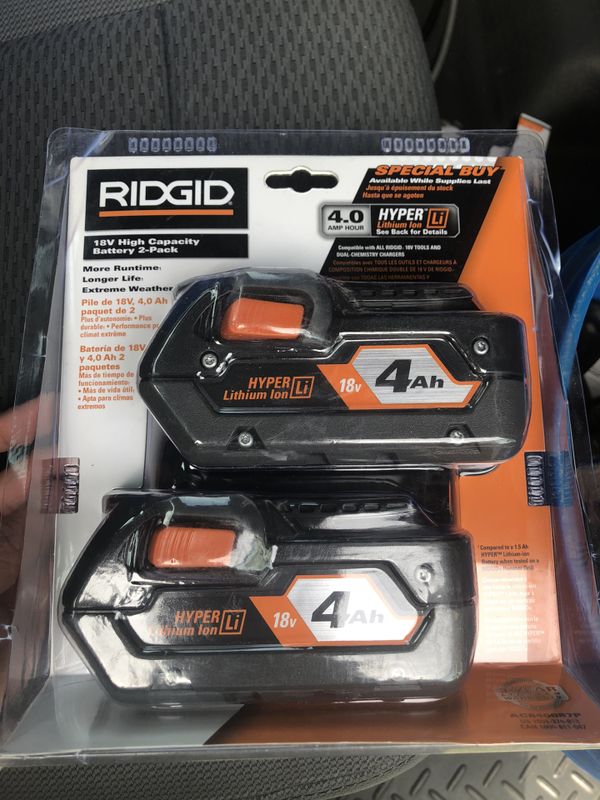 Аккумулятор ridgid 18v