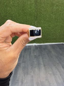 14K Black Stone Ring
