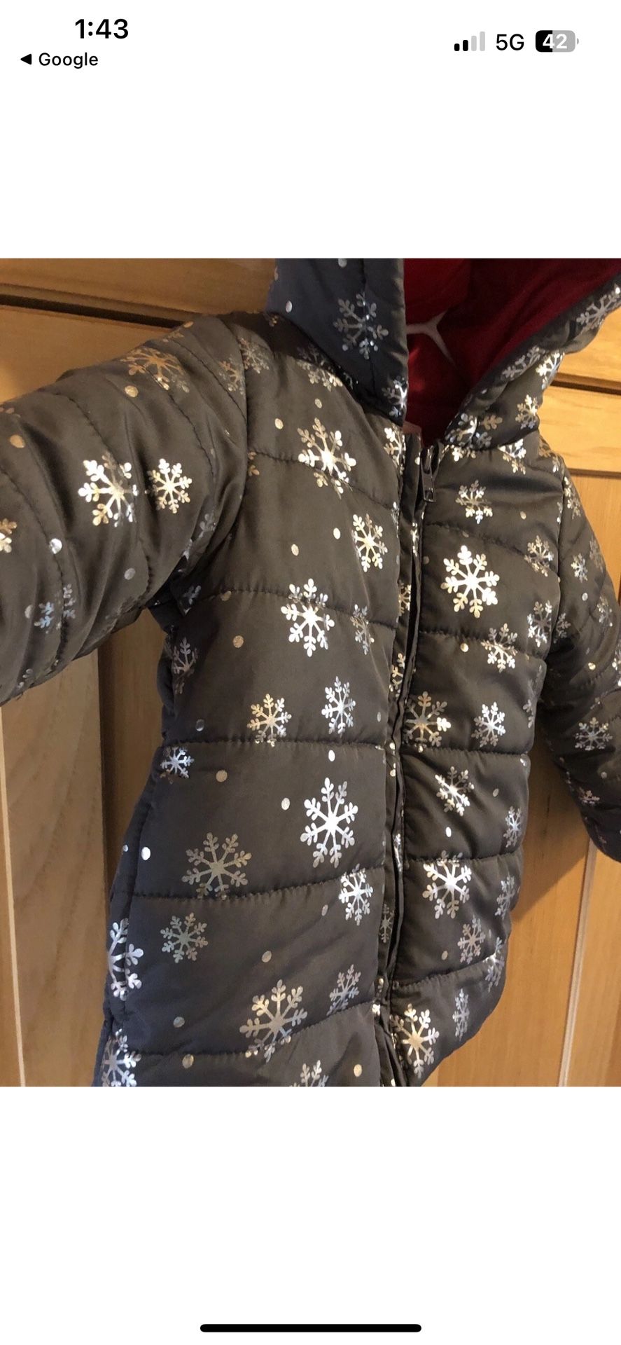 Gymboree Girls Large 10-12 Puffer Coat w Hood