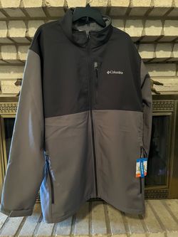 NEW Men's Big & Tall Columbia Ascender Softshell Jacket (3XT)(Gray/Gray)