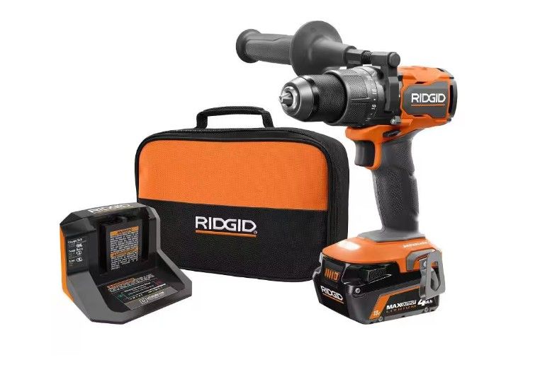 18V Brushless Cordless 1/2 in. Hammer Drill/Driver Kit with 4.0 Ah MAX Output Battery, 18V Charger, and Tool Bag
