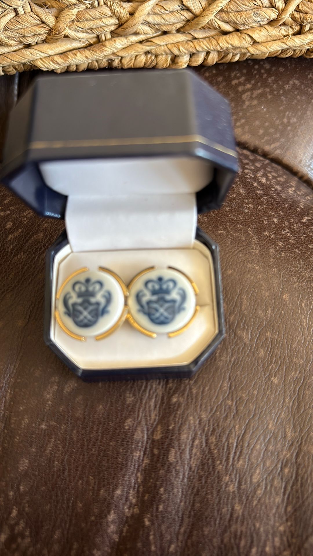 Crest cufflinks from Denmark