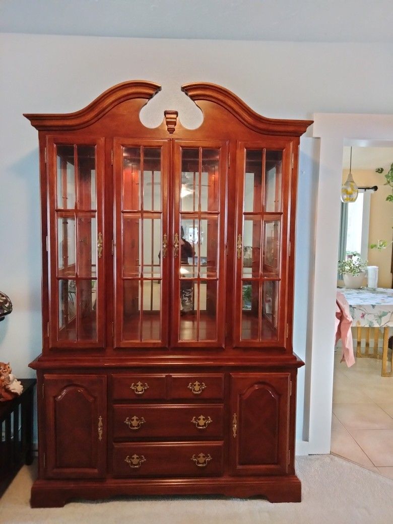 China Hutch With Light. Will Help Deliver Locally