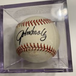 Baseball Signed By JOHN SMOLTZ 