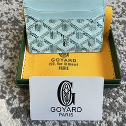 Goyard wallet Light blue