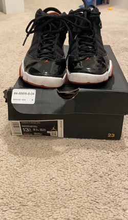 Jordan 6 rings black red and white