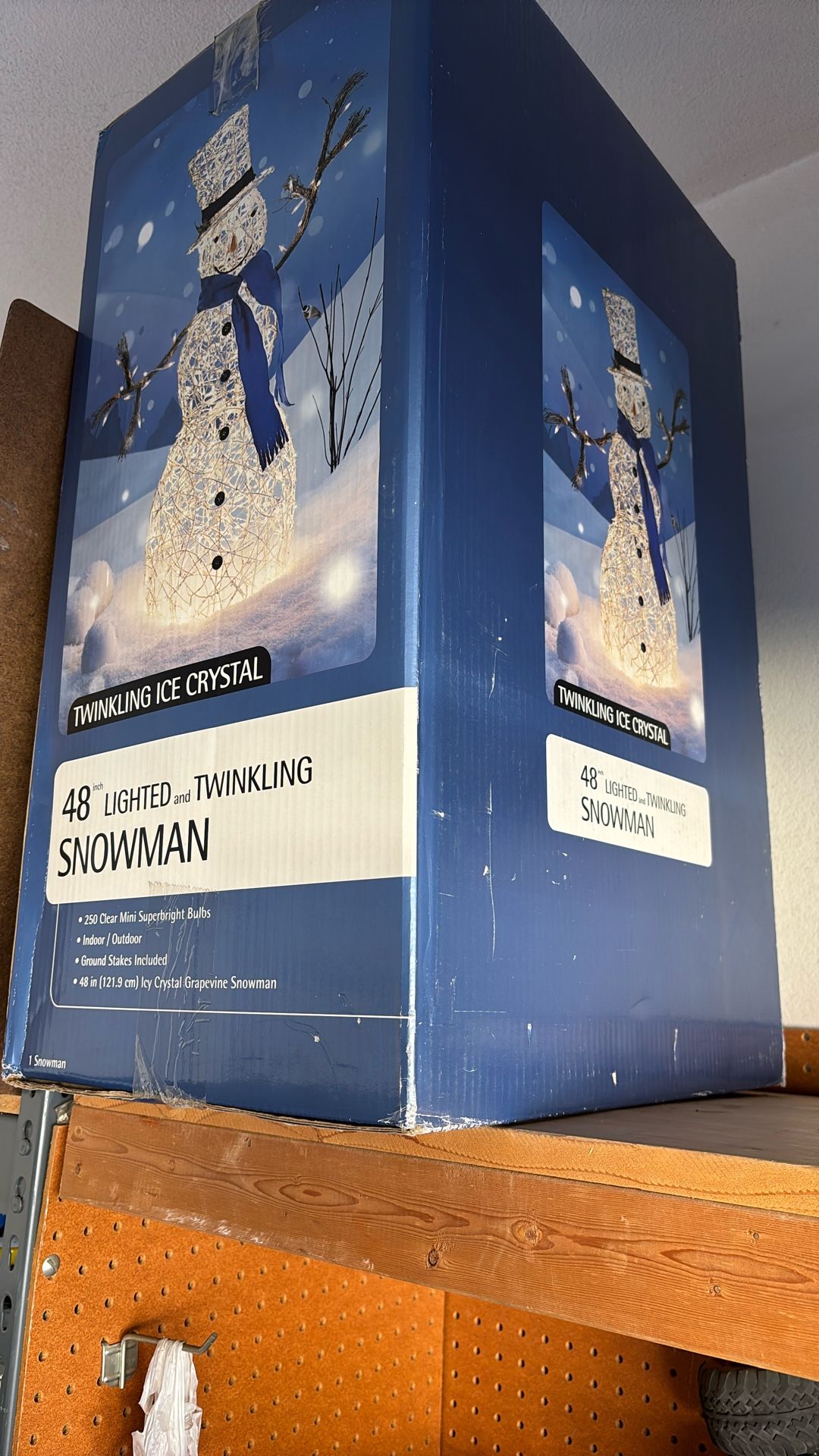 48” Lighted And Twinkling Snowman