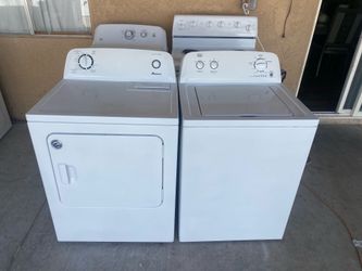 Eléctric dryer brand Amana and washer roper 60 days of warranty free delivery and installation