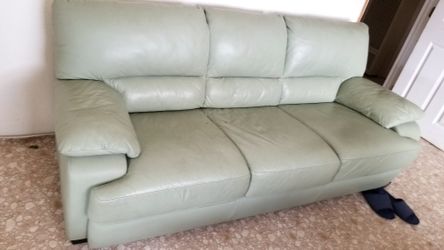 Green Leather Couch