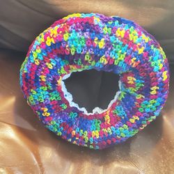 Donut Crochet Pillow 