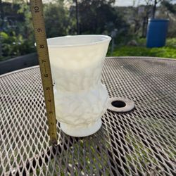 Milk Glass Vase 