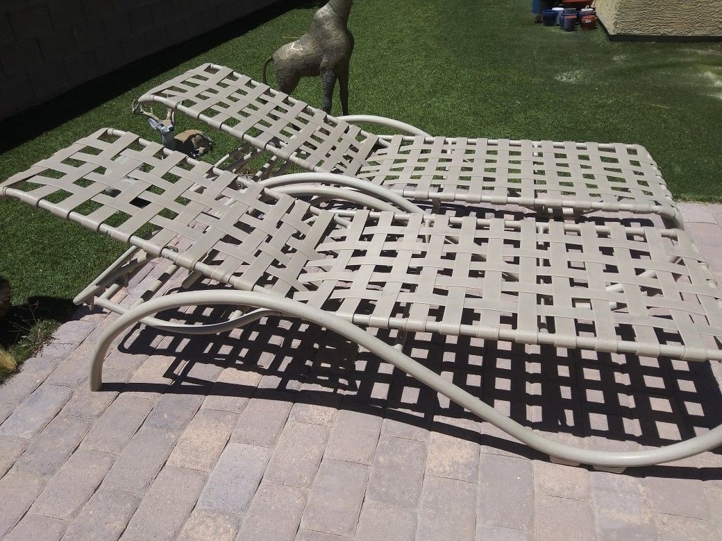 2 Patio/Pool Loungers, $40/both. 80" long