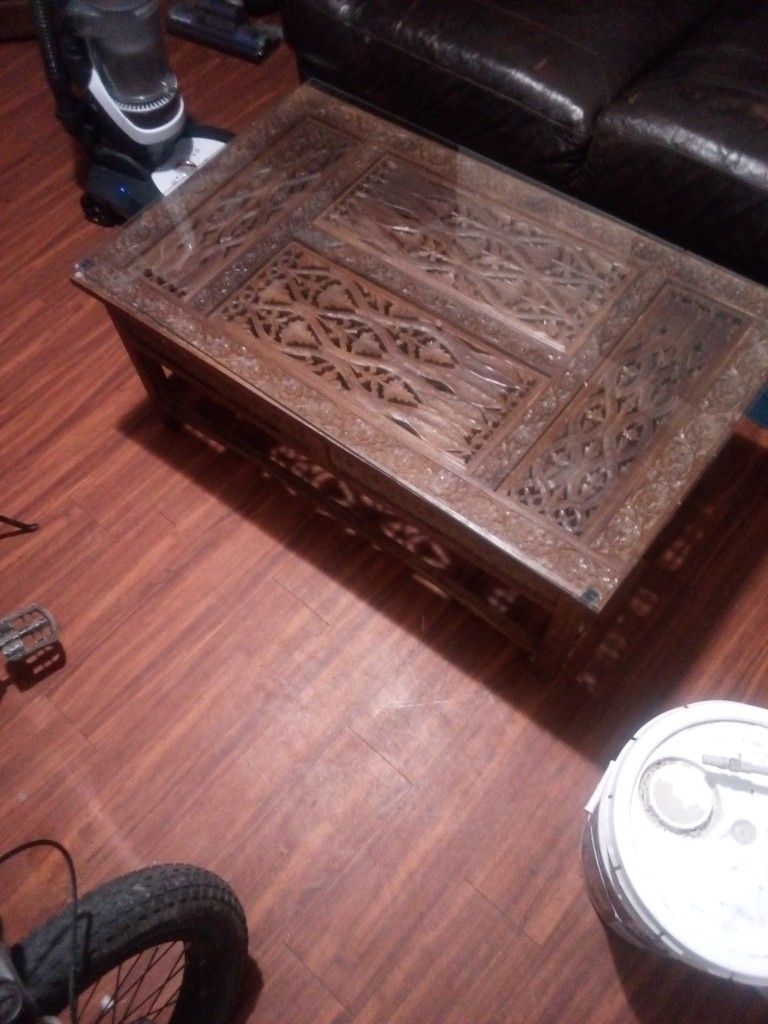 Handcrafted Antique Indian Coffee Table
