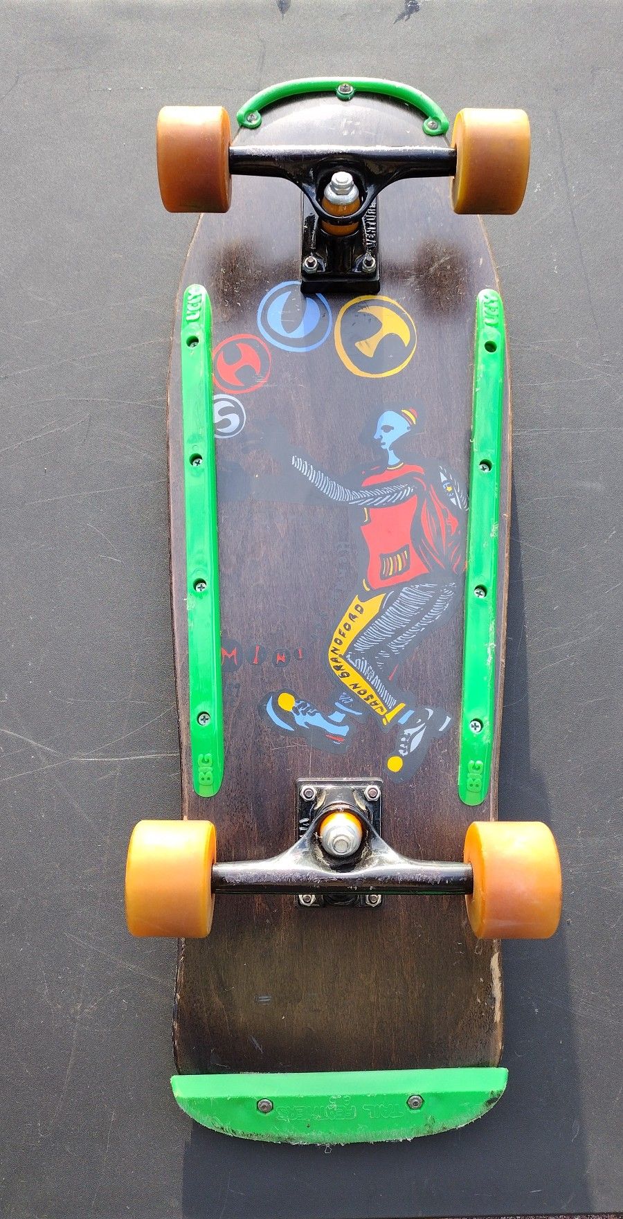 Vintage 1989 Shut NYC Jeremy Henderson Complete Skateboard With Late 70s Wing Wheels
