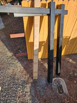 6' black pvc realtor sign posts