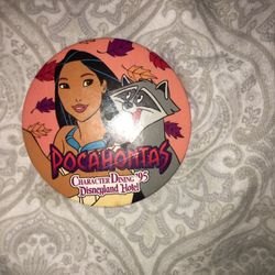 Pocahontas Character Dinning Disneyland Hotel 3” Pin