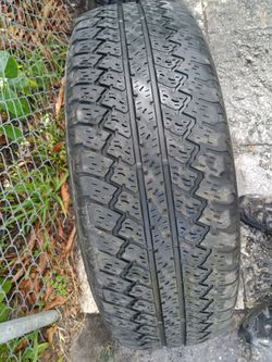 Good used tire, for a spare or whatever your need.