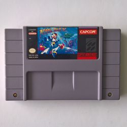 Original Super Nintendo SNES Mega Man X Video Game Cartridge