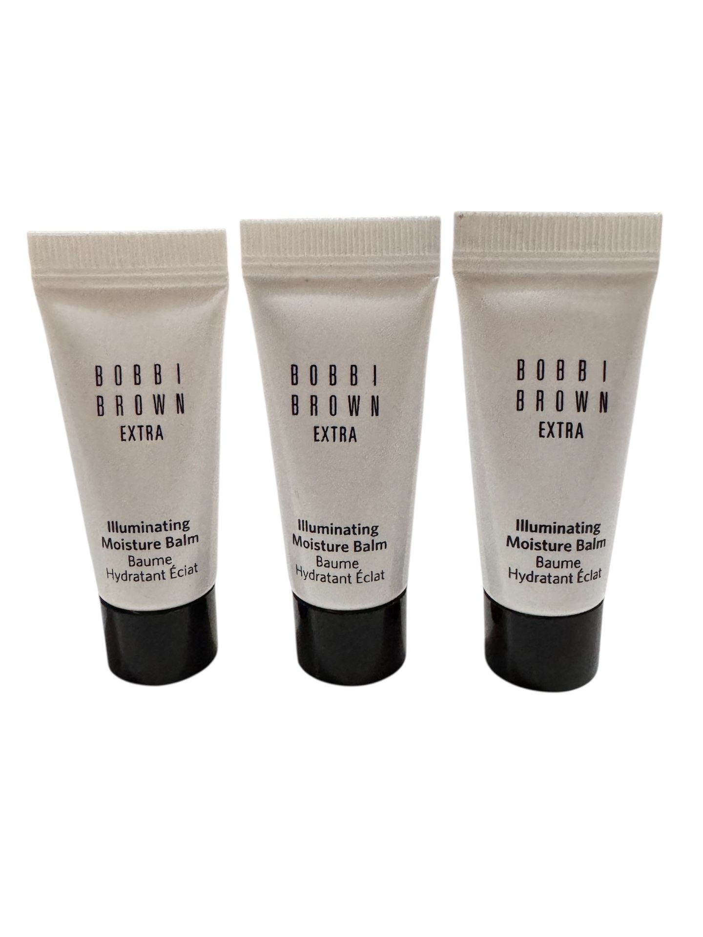 3 Bobbi Brown Extra Illuminating Moisture Balm Bare Glow 5ml Each Travel Size