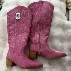 Pink Cowgirl Boots 