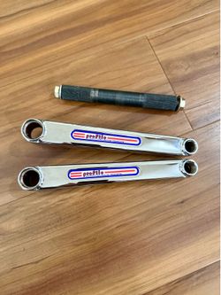 Profile retro Bmx cranks chrome 180mm