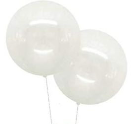 24in 2pc Clear Latex Ballons For Garland Kids Birthday Party Celebration