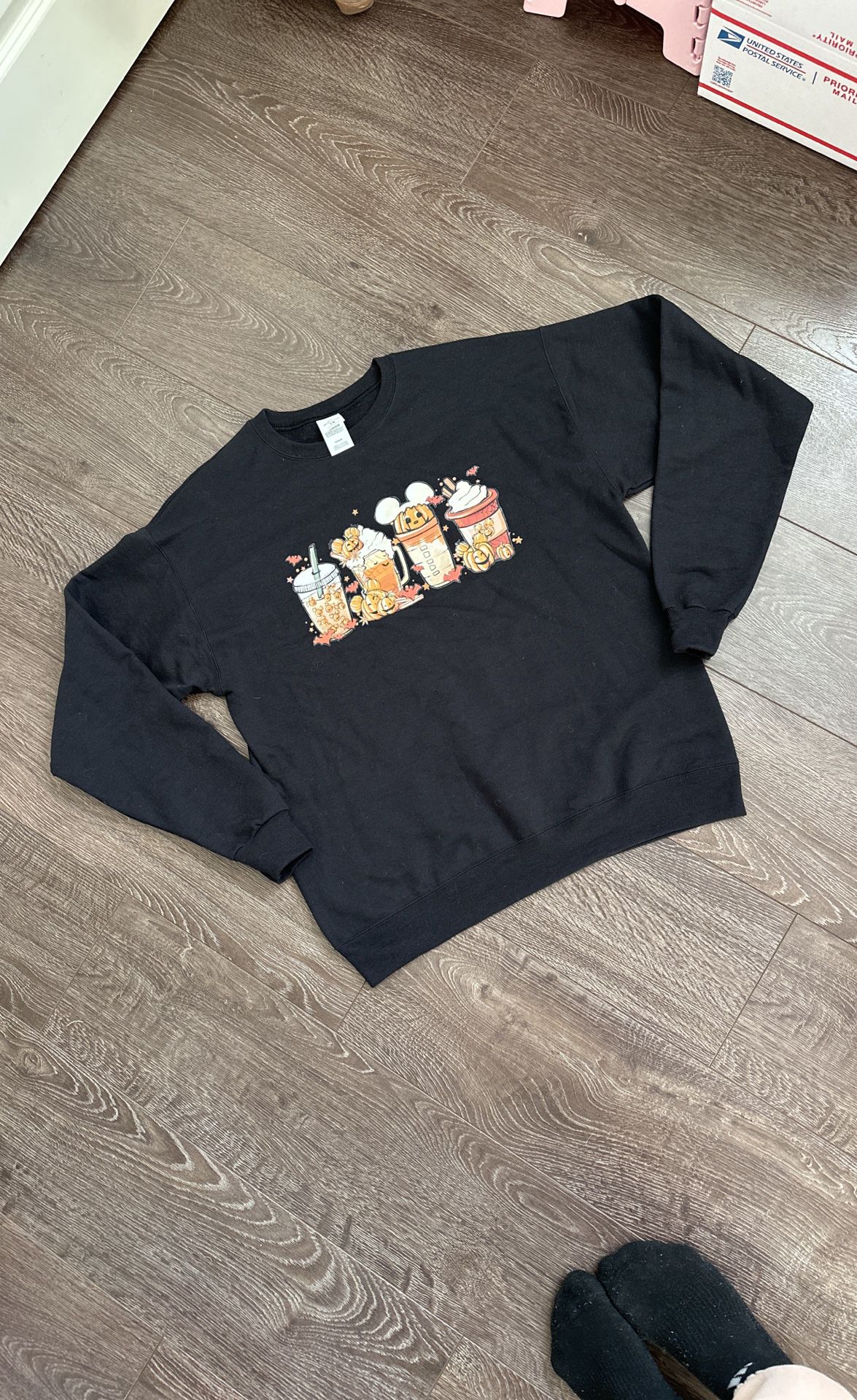 Black Disney Halloween Oversized Crew neck